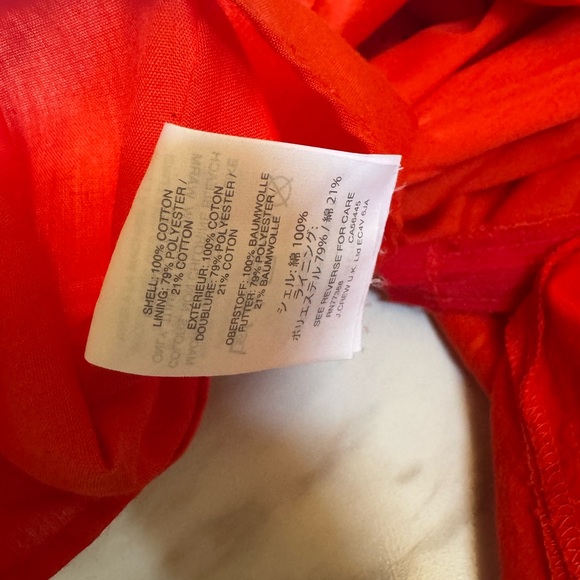 Madewell Vibrant Red V-Neck Dress size 10 - Picture 6 of 7